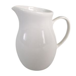 Vtg 60s Centura by Corning White Coupe Milk Creamer Syrup Pitcher Restaurantware